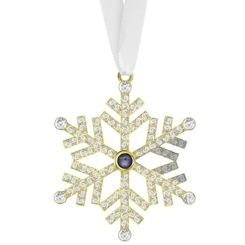 Personalisierter Kristall-Schneeflocken-Foto-Anhänger, mehrere Ansichten mit verstecktem Bild Personalisierter Kristall-Schneeflocken-Foto-Anhänger, mehrere Ansichten mit verstecktem Bild von Generisch