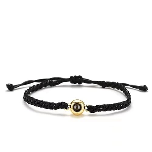 Personalisiertes, geflochtenes Seil-Armband für Damen und Herren, Projektionsarmband mit Familienpaar, Bild im Inneren, Schmuckgeschenk, Einstellbar, Stein, Stein Personalisiertes, geflochtenes Seil-Armband für Damen und Herren, Projektionsarmband mit Familienpaar, Bild im Inneren, Schmuckgeschenk, Einstellbar, Stein, Stein von Generisch