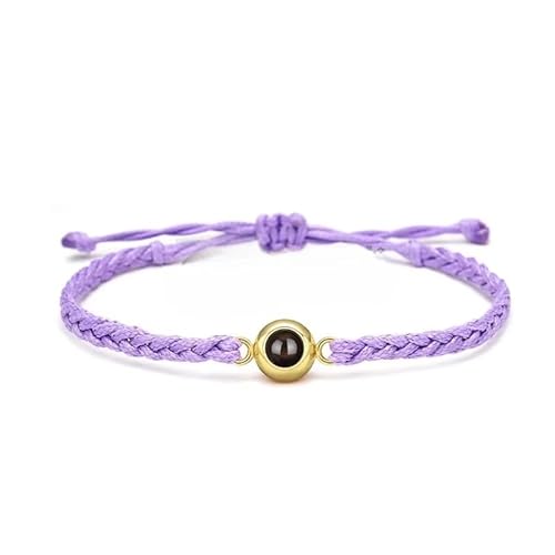 Personalisiertes, geflochtenes Seil-Armband für Damen und Herren, Projektionsarmband mit Familienpaar, Bild im Inneren, Schmuckgeschenk, Einstellbar, Stein, Stein Personalisiertes, geflochtenes Seil-Armband für Damen und Herren, Projektionsarmband mit Familienpaar, Bild im Inneren, Schmuckgeschenk, Einstellbar, Stein, Stein von Generisch