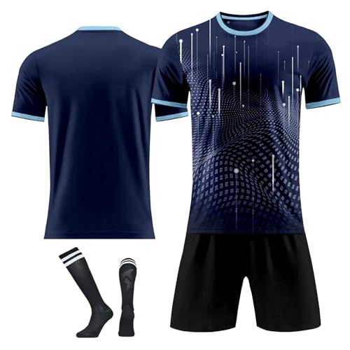 Personalisiertes Football Trikot Kinders Erwachsene Fusstball Shorts Socken Trikots mit GRATIS Name Nummer Fußball Trikot Personalisiertes Football Trikot Kinders Erwachsene Fusstball Shorts Socken Trikots mit GRATIS Name Nummer Fußball Trikot von Generisch