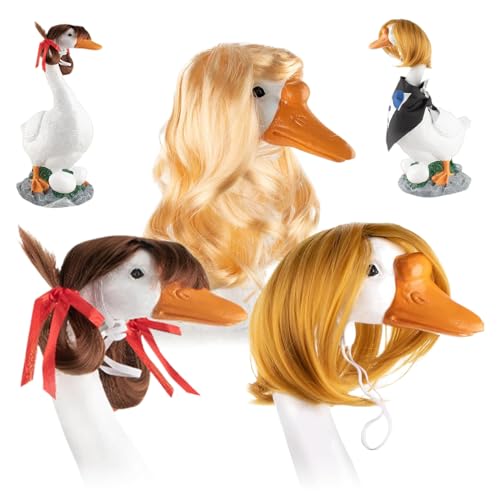 Perücken für Gänse | 3 Kleider für -Gänse | Kostüme Und Für Garten Rasen Frühlingsfest Tür Hochzeit Weihnachten Geburtstag Perücken für Gänse | 3 Kleider für -Gänse | Kostüme Und Für Garten Rasen Frühlingsfest Tür Hochzeit Weihnachten Geburtstag von Generisch