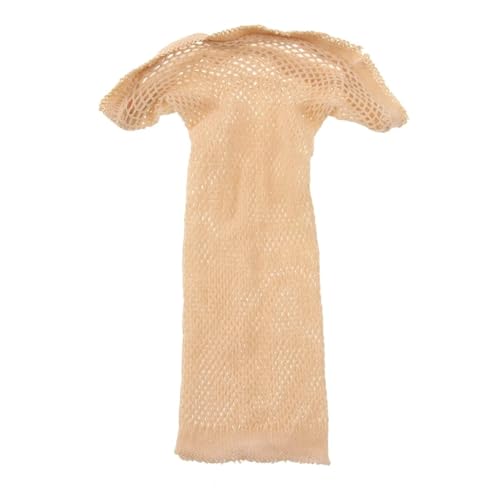 Perückenkappen Mesh Net Perückenkappe Open End für langes und kurzes Haar Clown Perücke Damen (Beige One Size) von Generisch