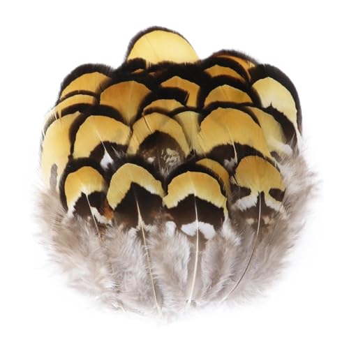 Pfauenfasan-Hühnerfedern, 3–15 cm, for Selbermachen, Basteln, Schmuck, Ohrringe, Hochzeit, Federdekoration(Lake Blue,100PCS) von Generisch