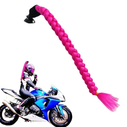 Pferdeschwanz für Rollerhelme | Haarschmuck handgefertigte Zöpfe | Zöpfe für Motorradhelme | Handgewebte Motorradhelm-Zöpfe für Geburtstage und Weihnachten von Generisch