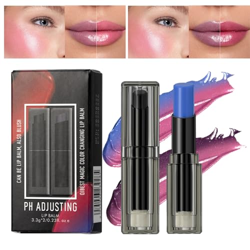 Ph Lippenstift Farbwechsel - Pflegendes Lippenbalsam 2er Set - Abriebfeste Pflegende Lippenfarbe Lang Anhaltend Für Frauen Und Mädchen von Generisch