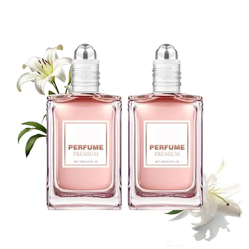 Pheromon Parfum für Frauen - Roll-On Parfum mit Lilienblütenduft, Lang Anhaltender Duft, Kompakt & Tragbar, Romantisches Parfümöl, Zeigen Sie weiblicher Charme, Langanhaltender Duft (15ml, 2) von Generisch