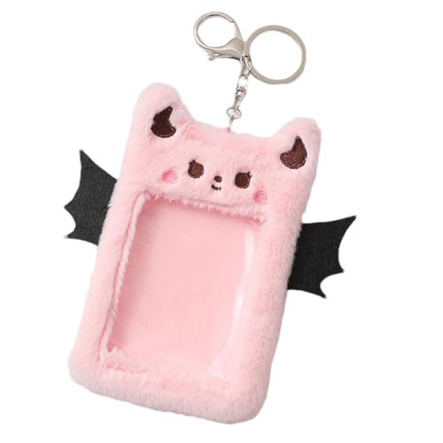 Photocard Holder Devil - Photo Card Cover | Plush Photocard Holder with Keychain Animal Wings Photo Sleeve for Bank ID Credit Card, , Refer to description, Unisex Photocard Holder Devil - Photo Card Cover | Plush Photocard Holder with Keychain Animal Wings Photo Sleeve for Bank ID Credit Card, , Refer to description, Unisex von Generisch