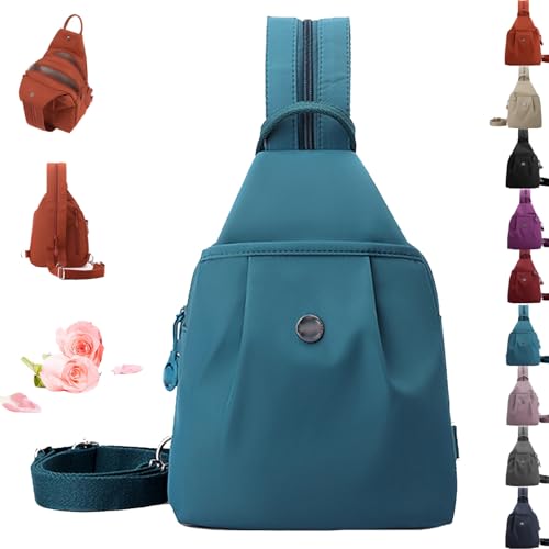 Pickelect Rucksack, wasserdichte 2-Wege-Pendlertasche von Pickelect, umwandelbare Umhängetasche mit großem Fassungsvermögen for unterwegs(Blue B) von Generisch