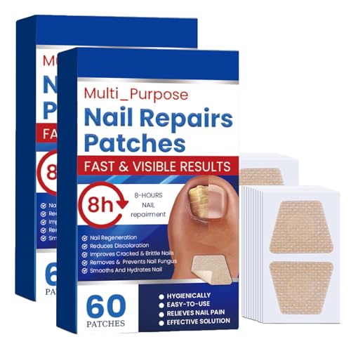 Pilz-Nagel-Patches, Pilz-Nagelbehandlungs-Patches, Mehrzweck Zehennagel Pads, Zehennagel Korrektur Patch, Nagelgraben Reparaturpflaster, Nagelpilzpflaster,Spaltnagelreparatur Stärkende Nägel von Generisch