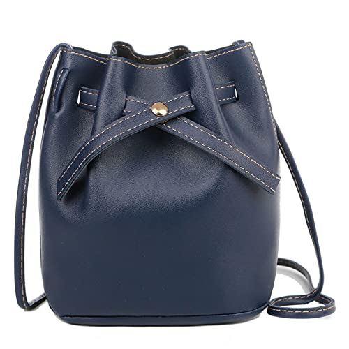 Pinke Handtasche Umhängetasche Damen Groß Damentaschen Trendy Fashion Lady Bag Border Lässige Handtasche Umhängetasche A 70 Taschen (Blue,One Size) von Generisch