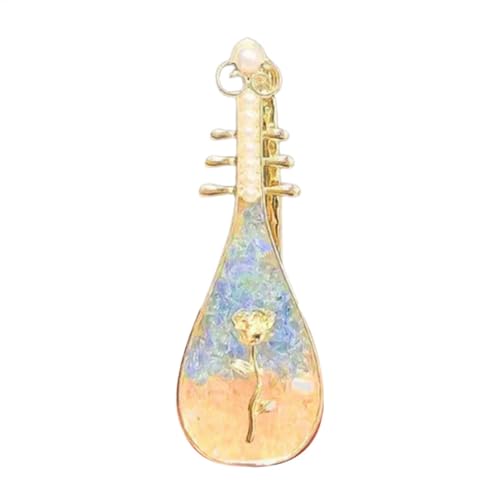 Pipa Form Haarspange – Musikinstrument Form Blume Kopfbedeckung | Stilvolle Haarspange zum Stylen, Haarschmuck für Frauen und Mädchen von Generisch