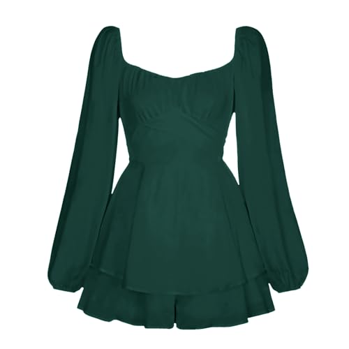 Piratenkostüm Damen Sommerkleid Freizeitkleid Swing Kleid Off Shoulder Slash Neck Skaterkleid Einfarbiges A-Linien-Trägerloses, Knielanges Patchwork Strandkleid Party Karneval Kostüm von Generisch