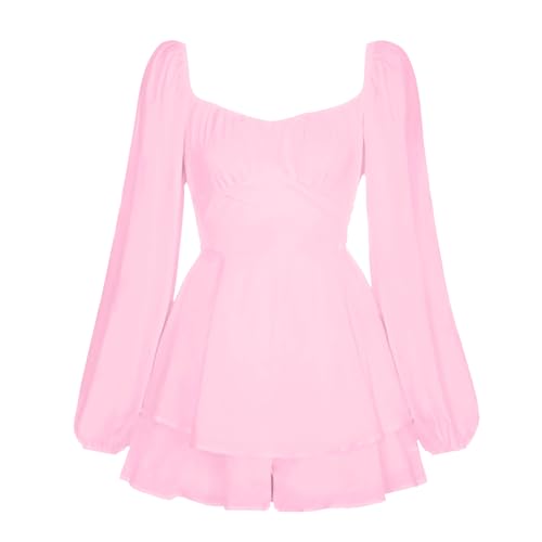Piratenkostüm Damen Sommerkleid Freizeitkleid Swing Kleid Off Shoulder Slash Neck Skaterkleid Einfarbiges A-Linien-Trägerloses, Knielanges Patchwork Strandkleid Party Karneval Kostüm von Generisch