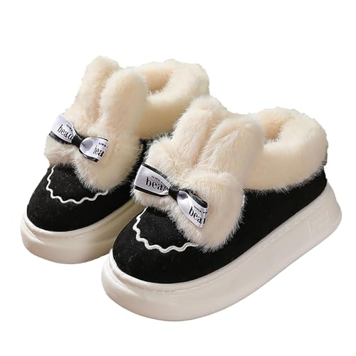 Plantarfasziitis-Hausschuhe für Damen, flauschige Hausschuhe, Memory-Schaum, Innenbereich, Wolken-Fleece-gefüttert, Fußgewölbeunterstützung, navy, 38.5 EU von Generisch