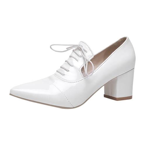 Plateau High Heels Damen Pumps Flacher Absatz Blockabsatz Heel Sexy Schuhe Elegant Absatzschuhe Mit Tanz Und Bequem Damenschuhe Frühling Abendschuhe Breite Füße Hohe Für Sandaletten von Generisch