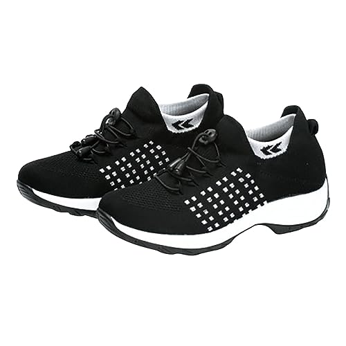 Plateau Laufschuhe Damen Sommer Freizeitschuhe, Große Größe Walkingschuhe Turnschuhe Sportschuhe, Slip On Leicht Sneaker Sommerschuhe Mit Schnürung Fitnessschuhe Running Shoes Joggingschuhe Plateau Laufschuhe Damen Sommer Freizeitschuhe, Große Größe Walkingschuhe Turnschuhe Sportschuhe, Slip On Leicht Sneaker Sommerschuhe Mit Schnürung Fitnessschuhe Running Shoes Joggingschuhe von Generisch
