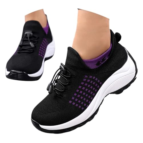 Plateau Sneaker, Sportschuhe Damen Plateau Sneaker Mesh Turnschuhe Atmungsaktiv Laufschuhe Weiche Innenpolsterung Running-Schuhe Sommer Slip In Schuhe Die Größer Machen Trekkingschuhe Plateau Sneaker, Sportschuhe Damen Plateau Sneaker Mesh Turnschuhe Atmungsaktiv Laufschuhe Weiche Innenpolsterung Running-Schuhe Sommer Slip In Schuhe Die Größer Machen Trekkingschuhe von Generisch