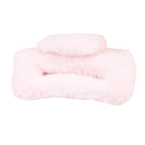 Plüsch-Haarspange für Damen, weiche Plüsch-Haarspange, große rutschfeste Haarspangen für dickes, langes Haar, starker Halt, Haarschmuck für Frauen von Generisch