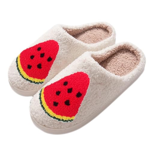 Plüsch Hausschuhe Damen Cute Haushaltsschuhe Bequem Warm Hüttenschuhe Rutschfest Gefüttert Slippers Indoor Outdoor Winterhausschuhe Kuschelhausschuhe Damenhausschuhe Plüschhausschuhe von Generisch