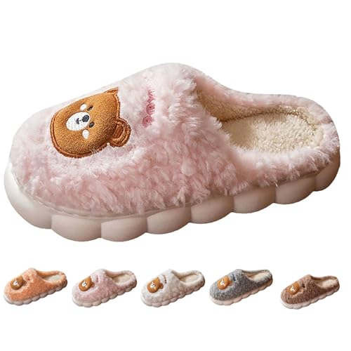 Plüsch Hausschuhe Damen Winter Flauschig Filzpantoffeln Damen rutschfest Kuschel Hausschuhe Geschlossen Weiche Home Slippers Warm Unisex Gästehausschuhe Leichte Breite Füße Hausschlappen Plüsch Hausschuhe Damen Winter Flauschig Filzpantoffeln Damen rutschfest Kuschel Hausschuhe Geschlossen Weiche Home Slippers Warm Unisex Gästehausschuhe Leichte Breite Füße Hausschlappen von Generisch