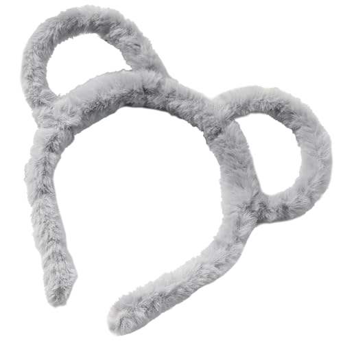 Plüsch-Make-up-Stirnband für Damen und Kinder, niedlicher dekorativer Haarreif für Hautpflege und Schönheitsroutinen, weiches Stirnband für Erwachsene und Kinder von Generisch