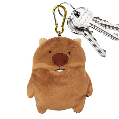 Plüsch-Tier-Geldbörse - Kleines Portemonnaie für Münzen und Karten | Süßes Koala-Plüschtier mit Reißverschluss | Kompakte Aufbewahrungstasche, Ideal als Schlüsselanhänger oder Geschenk für Mädchen von Generisch