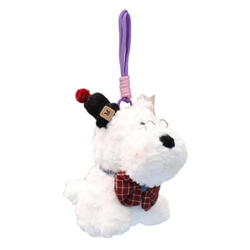 Plüschtasche Anhänger für Hunde - Taschenanhänger mit Welpe von Highland | Schlüsselanhänger mit Plüsch-Welpen-Tasche | Schlüsselanhänger mit weichem Plüsch-Welpe, mehrfarbig, riferimento von Generisch