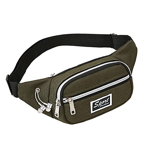 Pocket Wallet Bag Phone Damen Herren Sport und Outdoor Mobile Multifunktionale Hüfttaschen Sportpack Hüfttasche Herren, armee-grün, 28X4X10 von Generisch