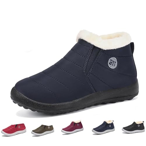 Podojoy Winter Boots, Boojoy Winter Boots, Podojoy Shoes, Unisex Comfort Boots for Autumn and Winter, with Warm Plush Lining (Blau B, Erwachsene, 44, Numerisch, EU Schuhgrößensystem, M) von Generisch