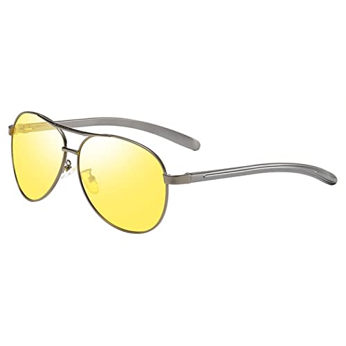 Polarisierte Designer-Sonnenbrille für Herren und Damen, Aluminium-Magnesium, Outdoor, Fahren, Urlaub, Sonnenschutz (Farbe: D, Größe: M) von Generisch