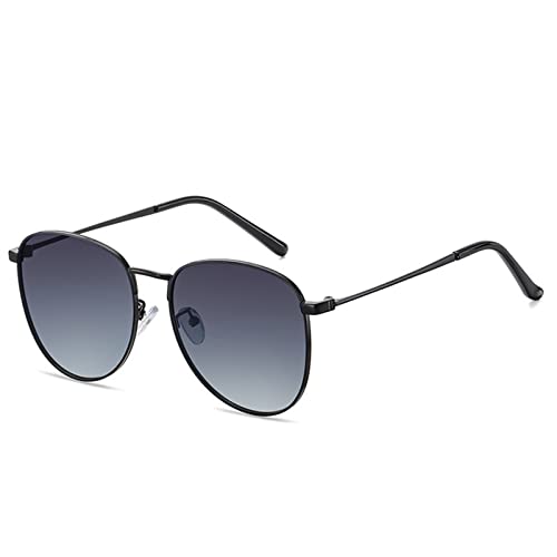Polarisierte Sonnenbrille aus Metall mit rundem Rahmen für Männer und Frauen, Outdoor-Sonnenschutz, Strandbrille (Farbe: B, Größe: Medium) 2026 von Generisch