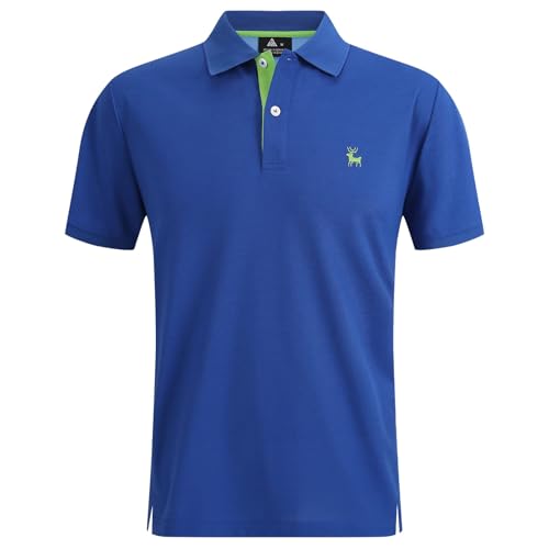 Polo Shirts für Herren, Trachten Poloshirt Herren Slim Fit Kurzarm Atmungsaktive Dünnes Business Leichtes Golf Bügelfreie Mode Sommer Retro Polo Shirts, Blau, XXL Polo Shirts für Herren, Trachten Poloshirt Herren Slim Fit Kurzarm Atmungsaktive Dünnes Business Leichtes Golf Bügelfreie Mode Sommer Retro Polo Shirts, Blau, XXL von Generisch