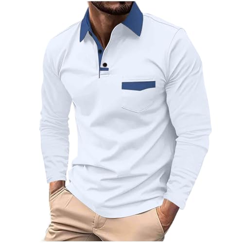 Poloshirt Herren Langarm Klassisches Polohemd Slim Fit Regular Golf Tennis T-Shirt Basic T-Shirt Ärmel Hemd Polos Poloshirt Herren 5XL Herren Poloshirt Kurzarm Weiß Langarm Polo Herren Baumwolle Poloshirt Herren Langarm Klassisches Polohemd Slim Fit Regular Golf Tennis T-Shirt Basic T-Shirt Ärmel Hemd Polos Poloshirt Herren 5XL Herren Poloshirt Kurzarm Weiß Langarm Polo Herren Baumwolle von Generisch
