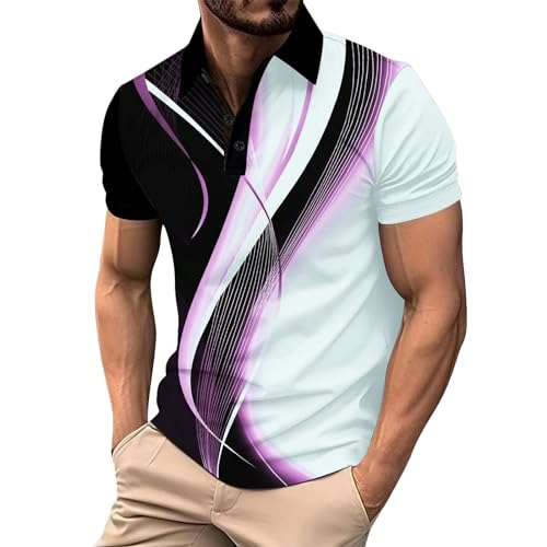 Poloshirts Herren Kurzarm Golf Poloshirts mit Tasche Kontrastfarbe Ausschnitt Baumwolle Basic T-Shirt Polohemd Sommer Polo Tshirt Herren Klassisch Poloshirts Herren Kurzarm Golf Poloshirts mit Tasche Kontrastfarbe Ausschnitt Baumwolle Basic T-Shirt Polohemd Sommer Polo Tshirt Herren Klassisch von Generisch