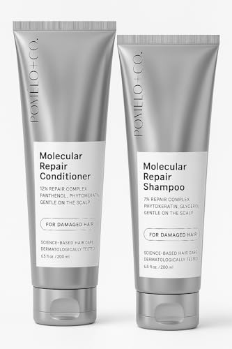 Pomélo + Co. The Molecular Set - Shampoo Molecular Repair + Conditioner Molecular Repair – 2 x 200ml + Purlife Sticker von Generisch