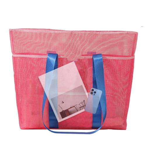 Pool Tasche | Schwimmbad Mesh Beutel - Faltbare Tragetasche Für Handtuch, Hut, Wasserflasche, Schlüssel, Smartphone, Badeanzug & Sonnenbrille von Generisch