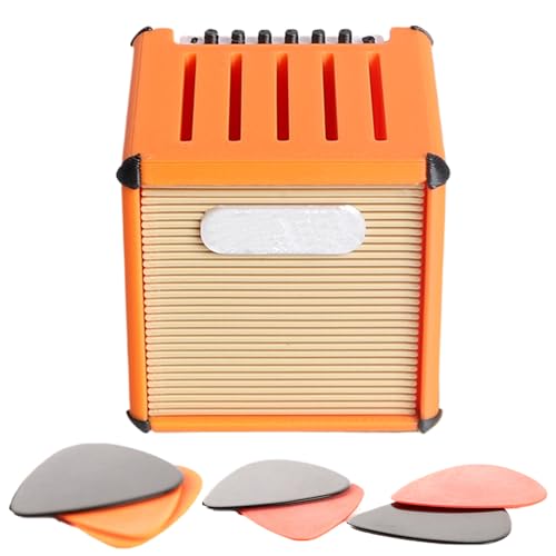 Portable Large-Capacity 3D Printed Box Case - Christmas Birthday Gift Pick Holder | Amp Speaker Guitar Pick Holder | Mini Guitar Amp Pick Holder for Musicians Bass Players Birthday Dad Husband von Generisch