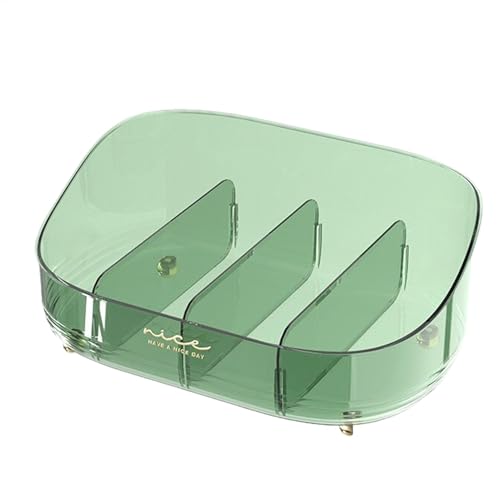 Portable Makeup Organizer Case, Multifunctional Jewelry Cosmetics Storage Box, 12.2x8.27x4.92 Inches Convenient Sturdy Dustproof Makeup Display Stand for Bathroom and Vanity von Generisch