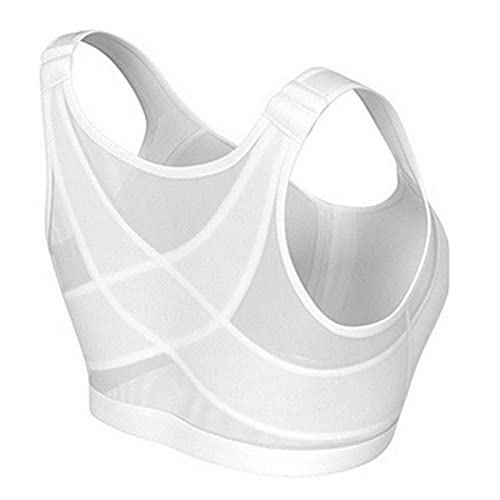 Postoperativer Halt Sport BH Vorderverschluss Racerback Abnehmbar Gepolsterter BH für Damen Vorderverschluss BHs Kompressions-BH Post OP BH Op Front Close Sport-BH von Generisch