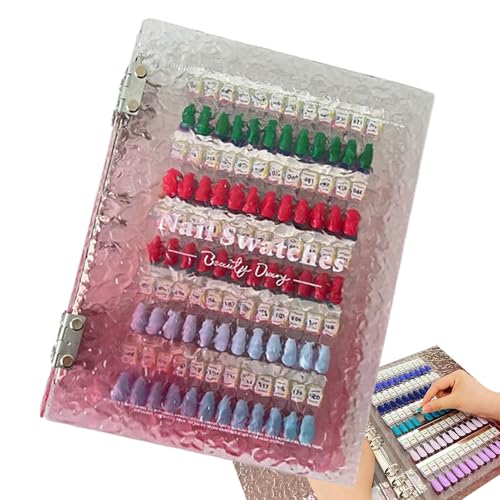 Präsentationsbuch für Nägel, Organizer für Nagellack im Buch mit Display – Zubehör für magnetische Spitzen für einfache Anzeige zu Hause oder im Salon, ideal für Anfänger Frauen von Generisch