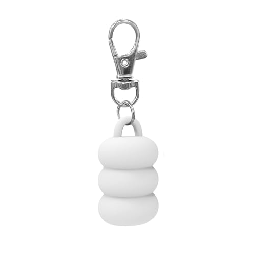 Praktische Donut-Form Silikon-Lippen balsam-Schlüssel bund kappe, Lippen balsam halter für Lanyard oder Tasche, Lip gloss Key chain für Frauen, Ersatz kappe verhindert Verschüttungen von Generisch