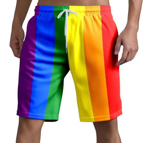 Pride Shorts Herren LGBT Gay Pride Flag Regenbogen Shorts Sport Sommer Kurze Hosen Schnelltrocknende Laufshorts Trainingshose Outdoor Sporthose Pride Month Regenbogen Geschenke Pride Shorts Herren LGBT Gay Pride Flag Regenbogen Shorts Sport Sommer Kurze Hosen Schnelltrocknende Laufshorts Trainingshose Outdoor Sporthose Pride Month Regenbogen Geschenke von Generisch
