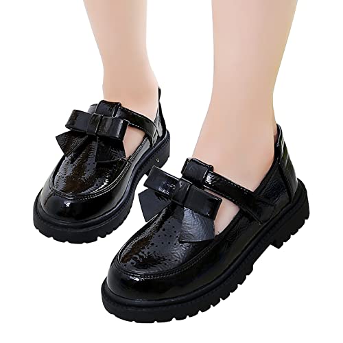 Prinzessin Schuhe Mädchen Partyschuhe Atmungsaktive Abendschuhe Plateau Flacheschuhe Festliche Tanzschuhe Lederschuhe Prinzessinnenschuhe Ballerinas Schuhe Kinderlederschuhe von Generisch