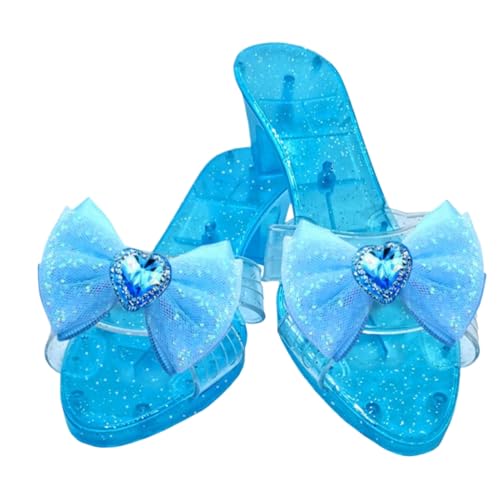 Prinzessinschuhe - Cosplay -Requisite High Heels | Pp Play Crystal Shoes | Dress Up Princess Party Boot | 80 G Girls Maskerade Bühnenperformance | Karneval Charakter Day School Aktivitäten Besonderer von Generisch