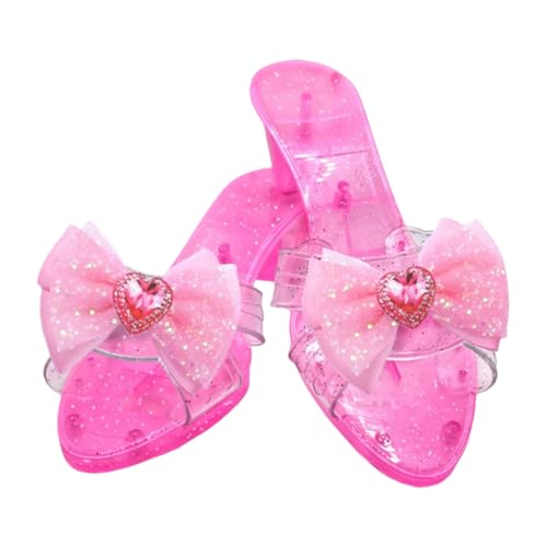 Prinzessinschuhe - Cosplay -Requisite High Heels | Pp Play Crystal Shoes | Dress Up Princess Party Boot | 80 G Girls Maskerade Bühnenperformance | Karneval Charakter Day School Aktivitäten Besonderer von Generisch