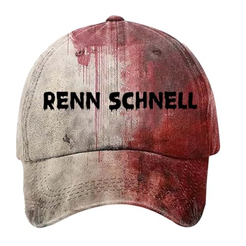 Problem Gelöst Baseball Caps Halloween Unisex Blutspritzer Printed Verstellbar Baumwolle Baseballkappe für Damen Herren Horror Blutige Sport Cap für Sport Reisen Draußen(Rot #10, Einheitsgröße) von Generisch