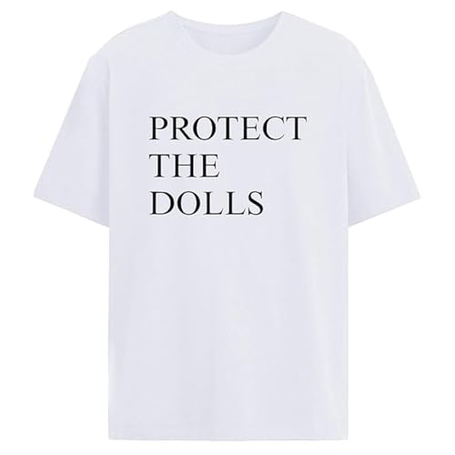 Protect The Dolls T-Shirt,Protects The Dolls tees for Men Popular (White,M) von Generisch