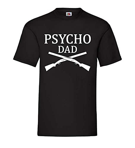 Psycho Dad Flinten Männer T-Shirt Schwarz XL von shirt84