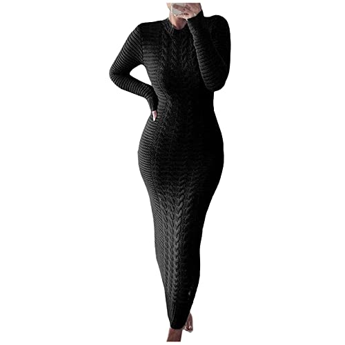 Pullikleid Damen Winter Curvy Lang Strickkleid Damen Knöchellang Eng Pulloverkleid Damen Elegant Mit Zopfmuster Winterkleid Lange Bodycon Strickkleider Langarm Kleid Winter Strick Grobstrick Pullikleid Damen Winter Curvy Lang Strickkleid Damen Knöchellang Eng Pulloverkleid Damen Elegant Mit Zopfmuster Winterkleid Lange Bodycon Strickkleider Langarm Kleid Winter Strick Grobstrick von Generisch