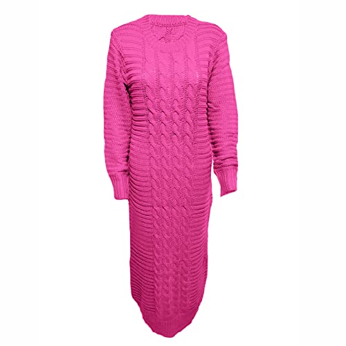 Pullikleid Damen Winter Curvy Lang Strickkleid Damen Knöchellang Eng Pulloverkleid Damen Elegant Mit Zopfmuster Winterkleid Lange Bodycon Strickkleider Langarm Kleid Winter Strick Grobstrick Pullikleid Damen Winter Curvy Lang Strickkleid Damen Knöchellang Eng Pulloverkleid Damen Elegant Mit Zopfmuster Winterkleid Lange Bodycon Strickkleider Langarm Kleid Winter Strick Grobstrick von Generisch